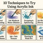 10 Techniques to Try Using Acrylic Ink