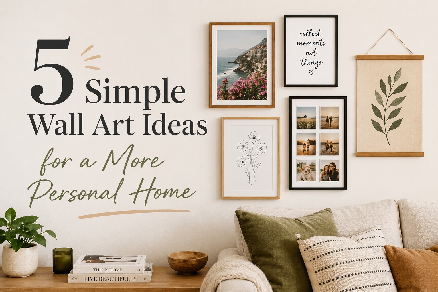 5 Simple Wall Art Ideas for a More Personal Home