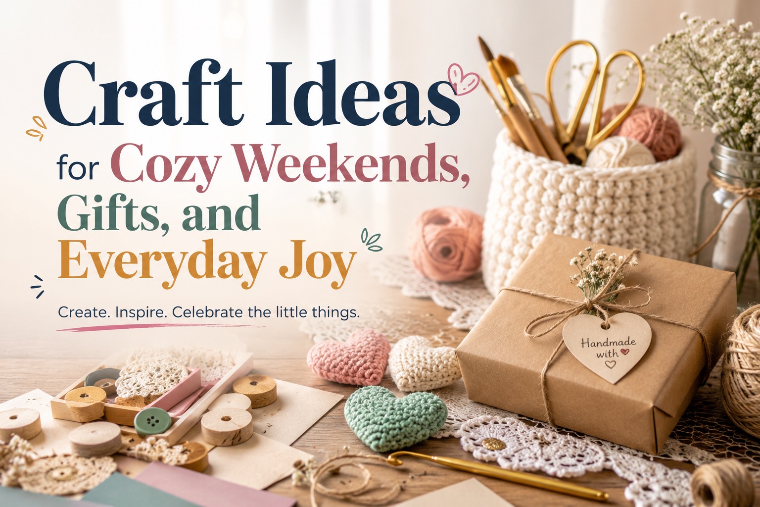 Craft Ideas for Cozy Weekends, Gifts, and Everyday Joy