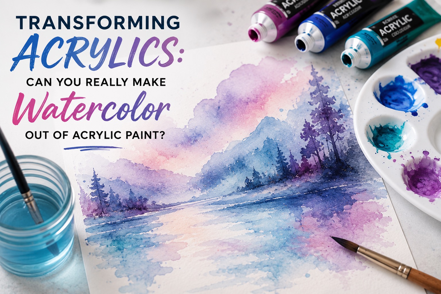 Transforming Acrylics: Can You Really Make Watercolor Out of Acrylic Paint?